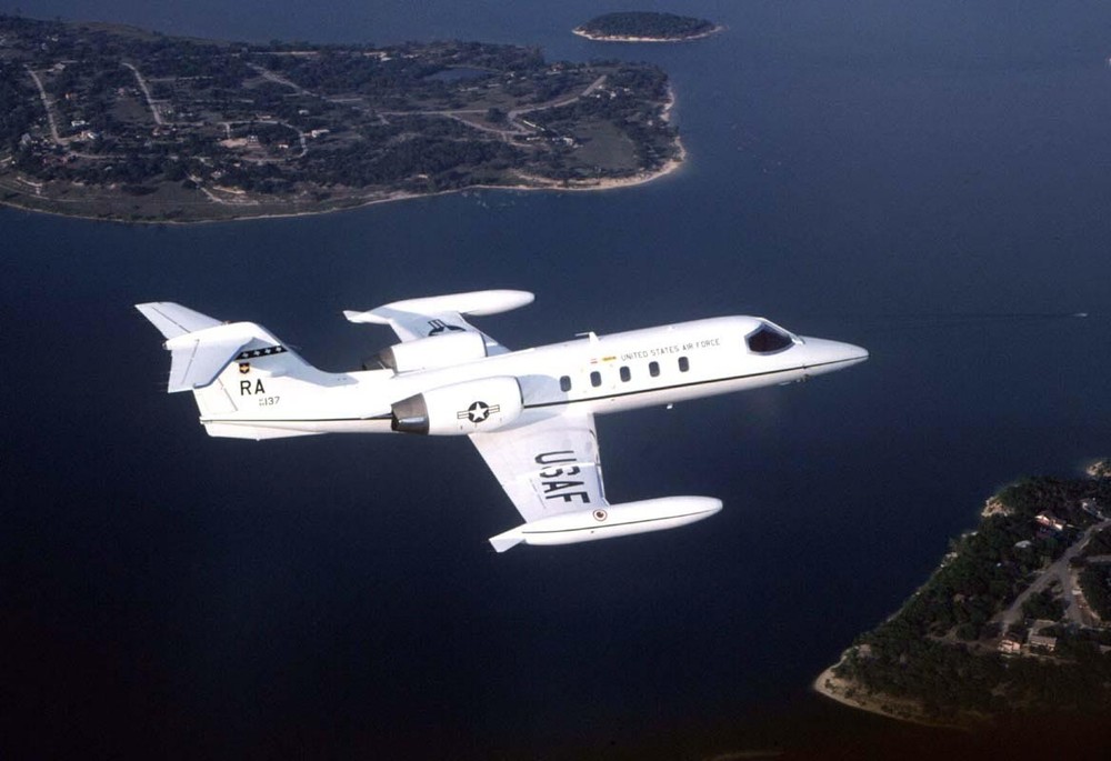 Learjet Patch with hook and loop closure on back C-21 USAF Business Jet