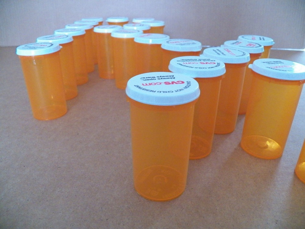 21 Empty RX Pill Bottles Crafts Storage Containers NCRL L