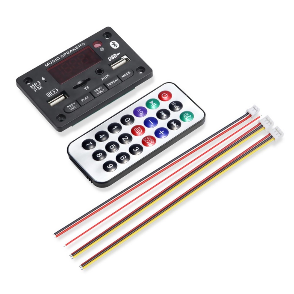 Aux Audio MP3 Decoder Board Wireless Car USB TF Card Slot FM Bluetooth Module i
