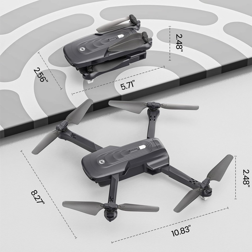 Compact GPS Drone with 4K Camera, Auto Return, 46 Min Flight