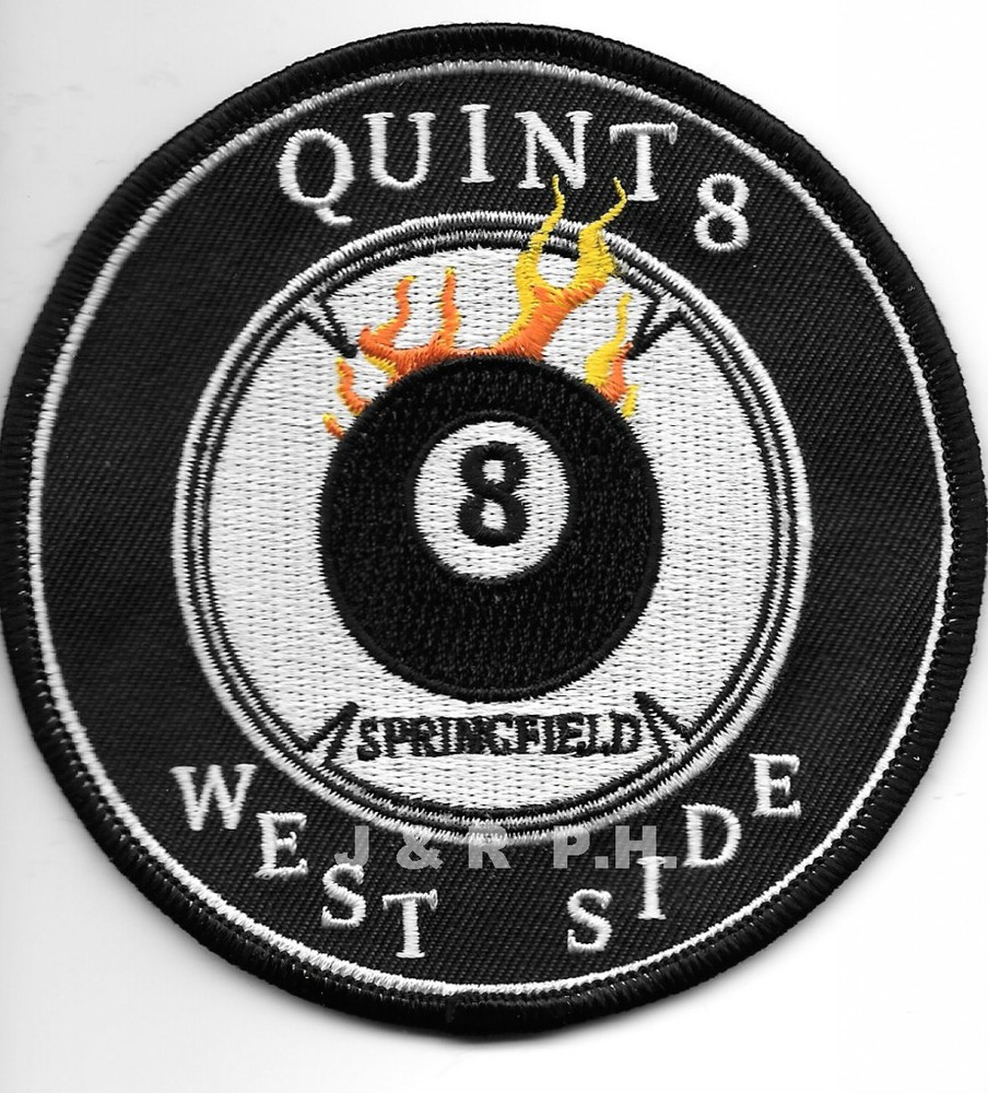 Springfield  Quint - 8  "West Side", Missouri  (4" round size) fire patch