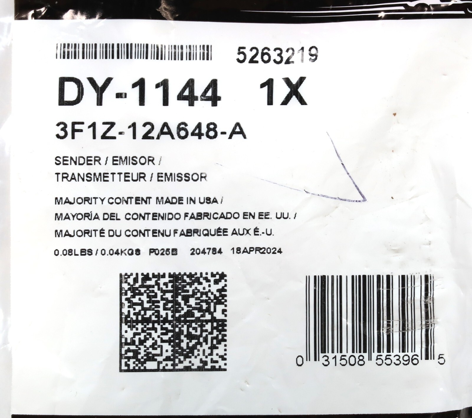New OEM Ford Motorcraft F250 F350 7.3L 6.0L Powerstroke Diesel Oil Temp Sensor