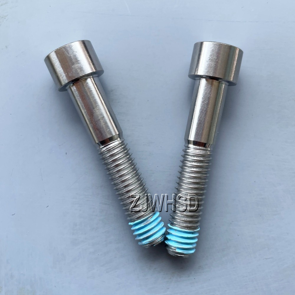 2pcs 3/8 - 16 x 2" Titanium Ti Screw Bolt Allen Hex Socket Cap Head + Blue