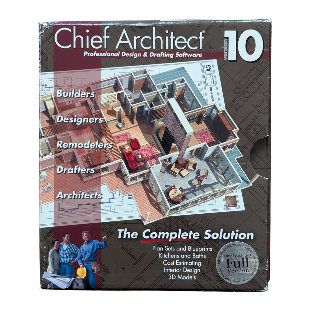 Chief Architect Version 10 Manuals Set Getting Started + Reference No Software