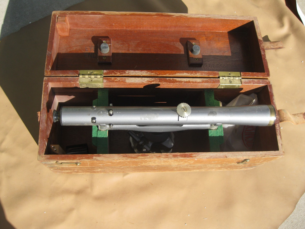 Vintage Brunson Dumpy Level Model 45 with Wood Case