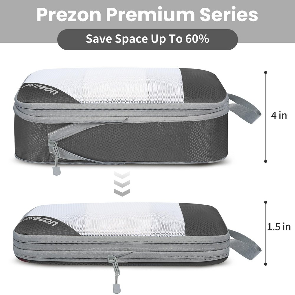 8 Set/6 Set/4 Set Compression Packing Cubes for Travel, Lightweight Vacation ...