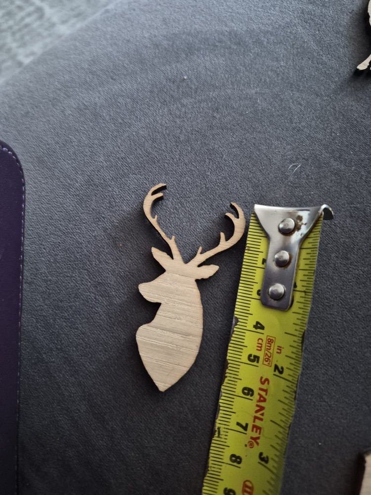 Oak Veneer Stags Head - 5pieces