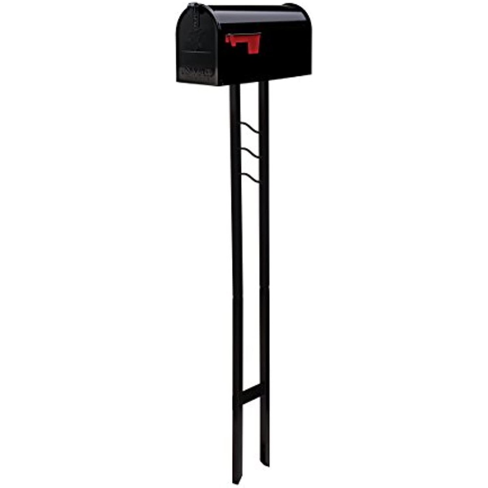 Gibraltar Mailboxes Mailbox-To-Go Medium Capacity Galvanized Steel Black,