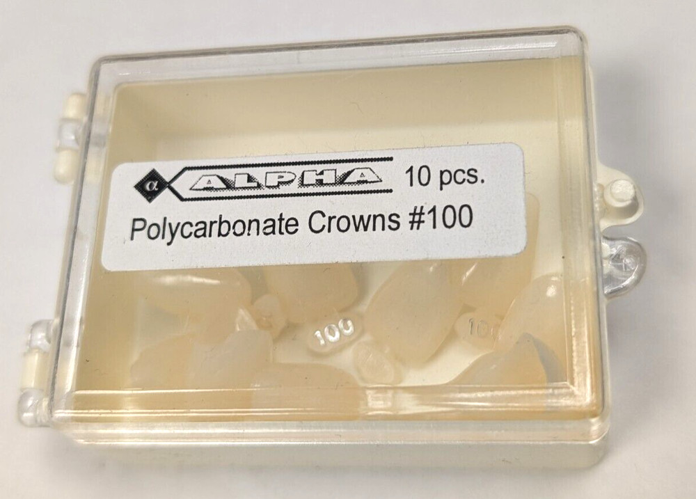 Polycarbonate Crowns 10 pcs/Pk #100