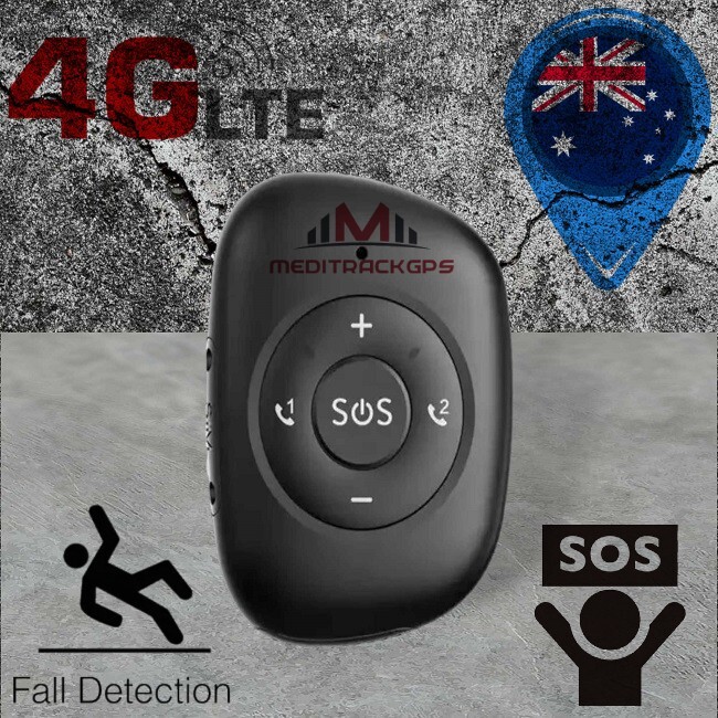 MediTrackGPS® 4G GPS Tracker Personal Elderly Child Tracking Device Pendant MT50
