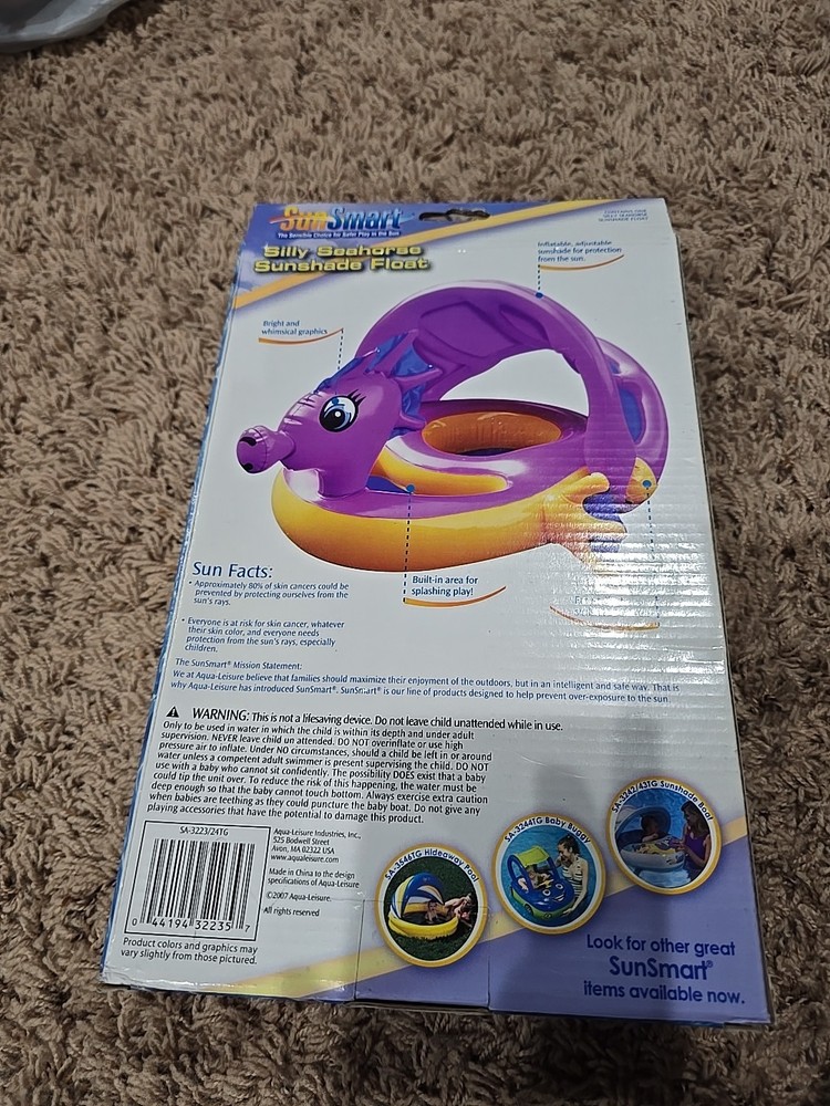 SunSmart Silly Seahorse Sunshade Float Adjustable
