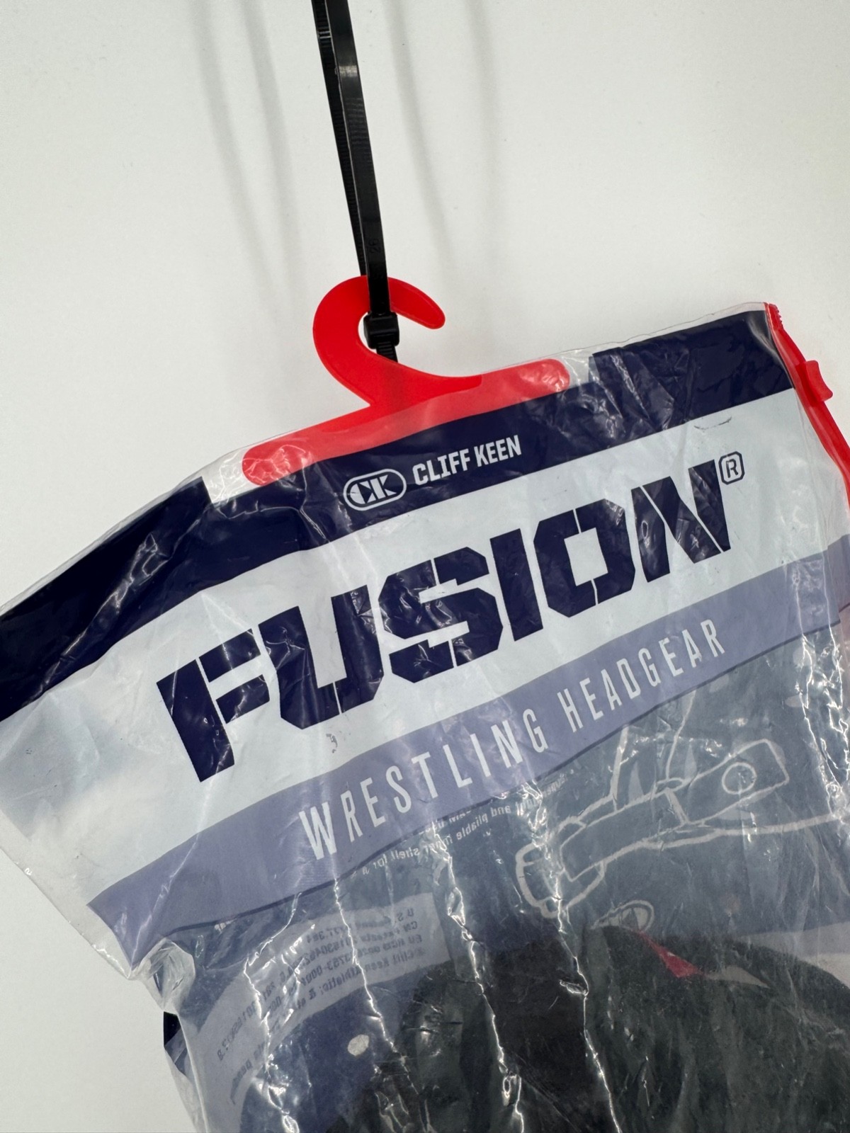 NWT Cliff Keen Fusion Headgear Youth One Size All-Blacked Athletic Wrestling