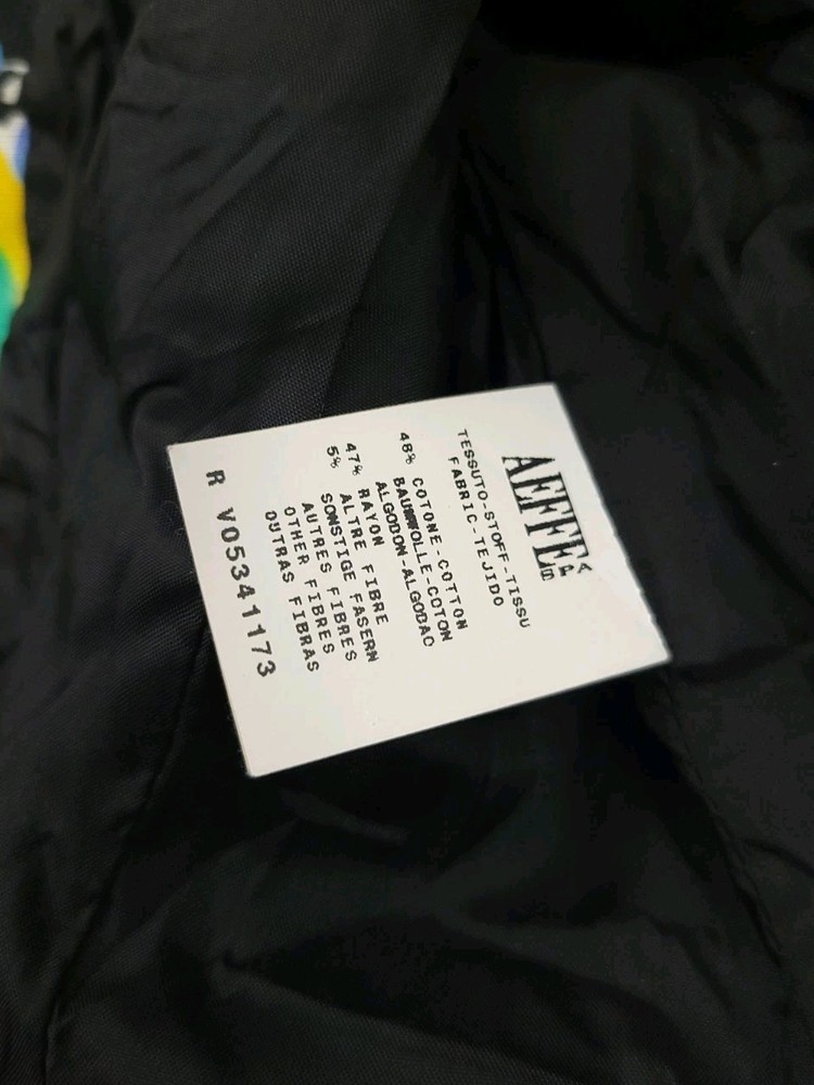 Moschino Cheap And Chic Jacket Black Multicolor Lined Italy Abstract Pattern