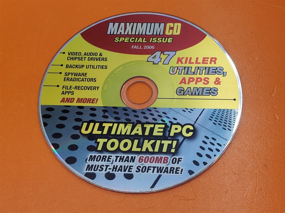 ⭐️⭐️⭐️⭐️⭐️ MAXIMUM CD FALL 2006 SPECIAL ISSUE ULTIMATE PC TOOLKIT!