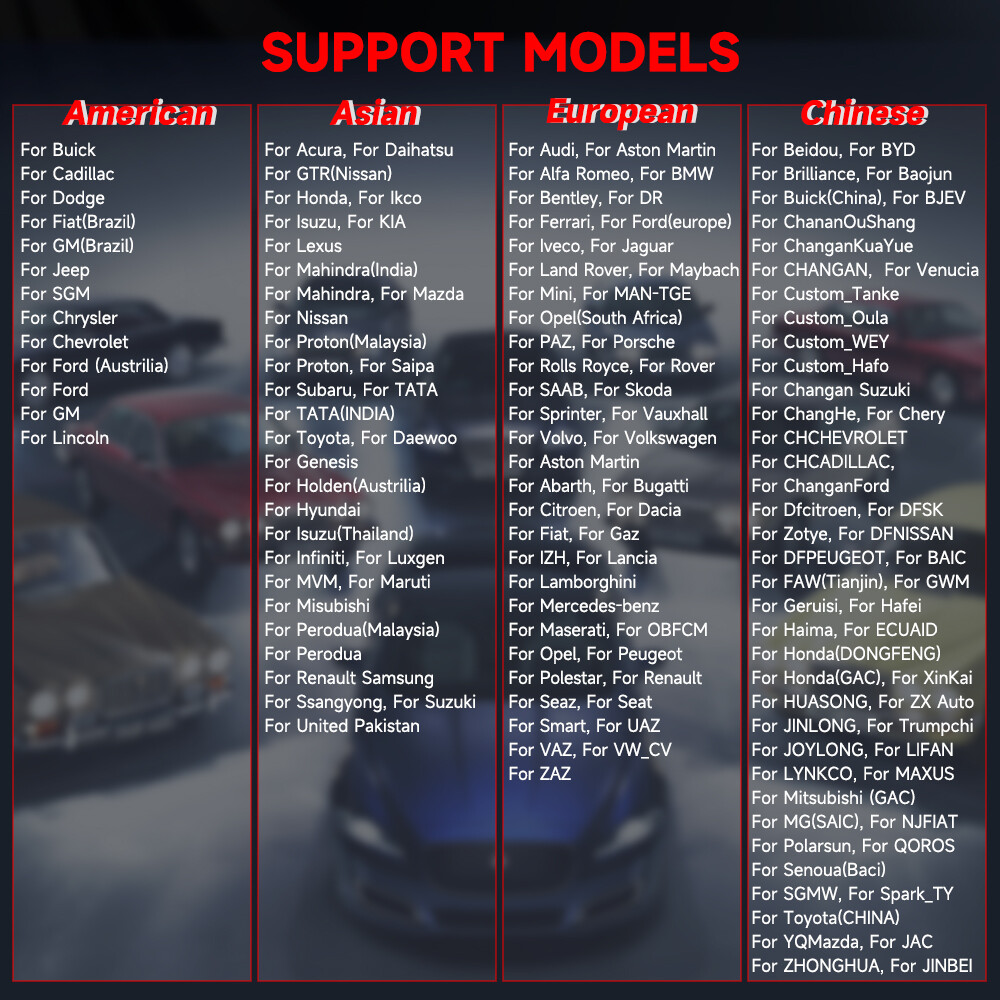 ANCEL DS300 Automotivo OBD2 Scanner Diagnostic Tool Active Test ECU Coding