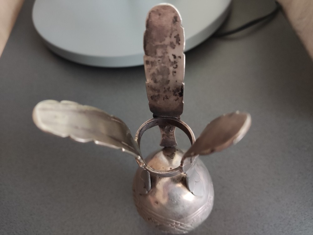 Antique Silver Mate Creole Silverware Three Legs Embossed