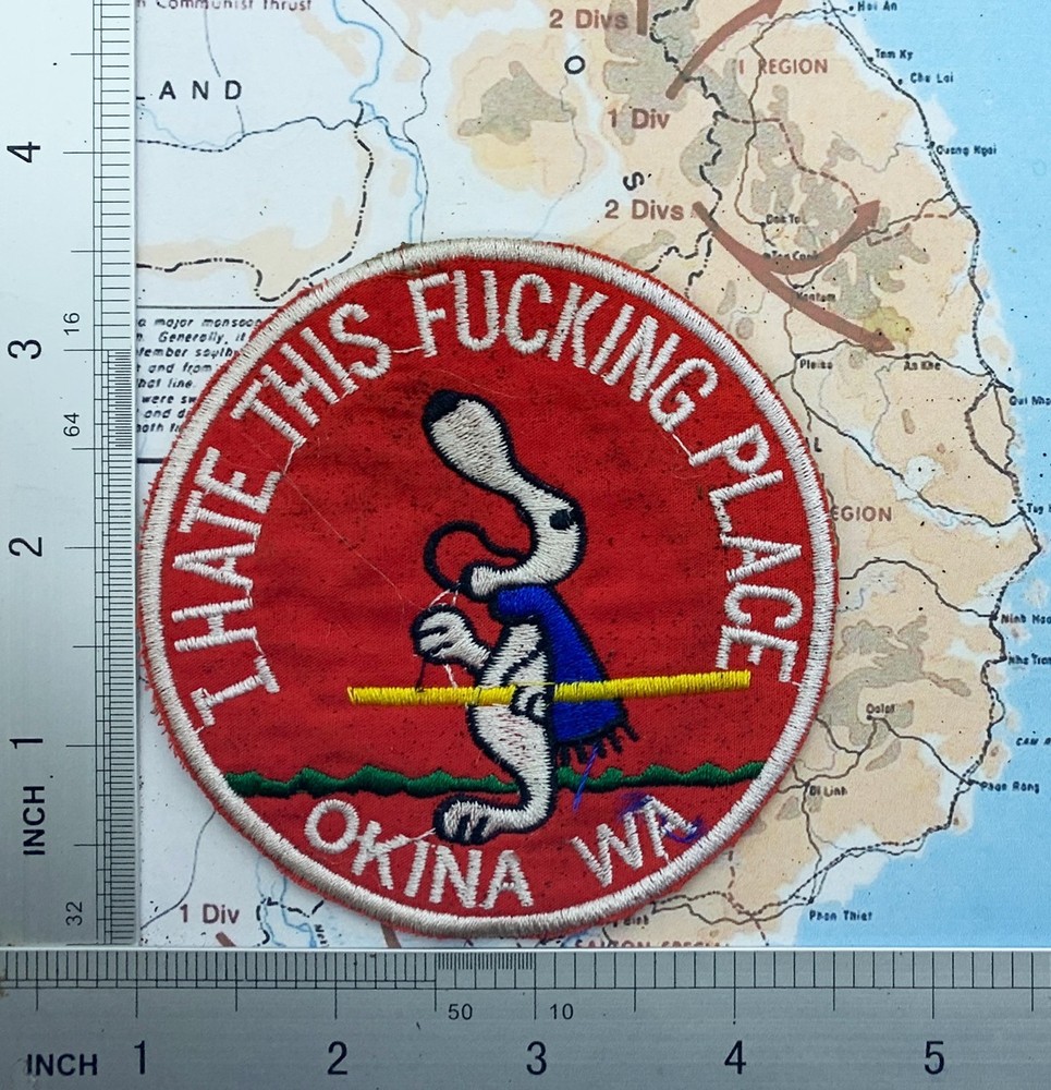 Patch , snoopy dog , usaf , okinawa , snoopy patch , p3-2