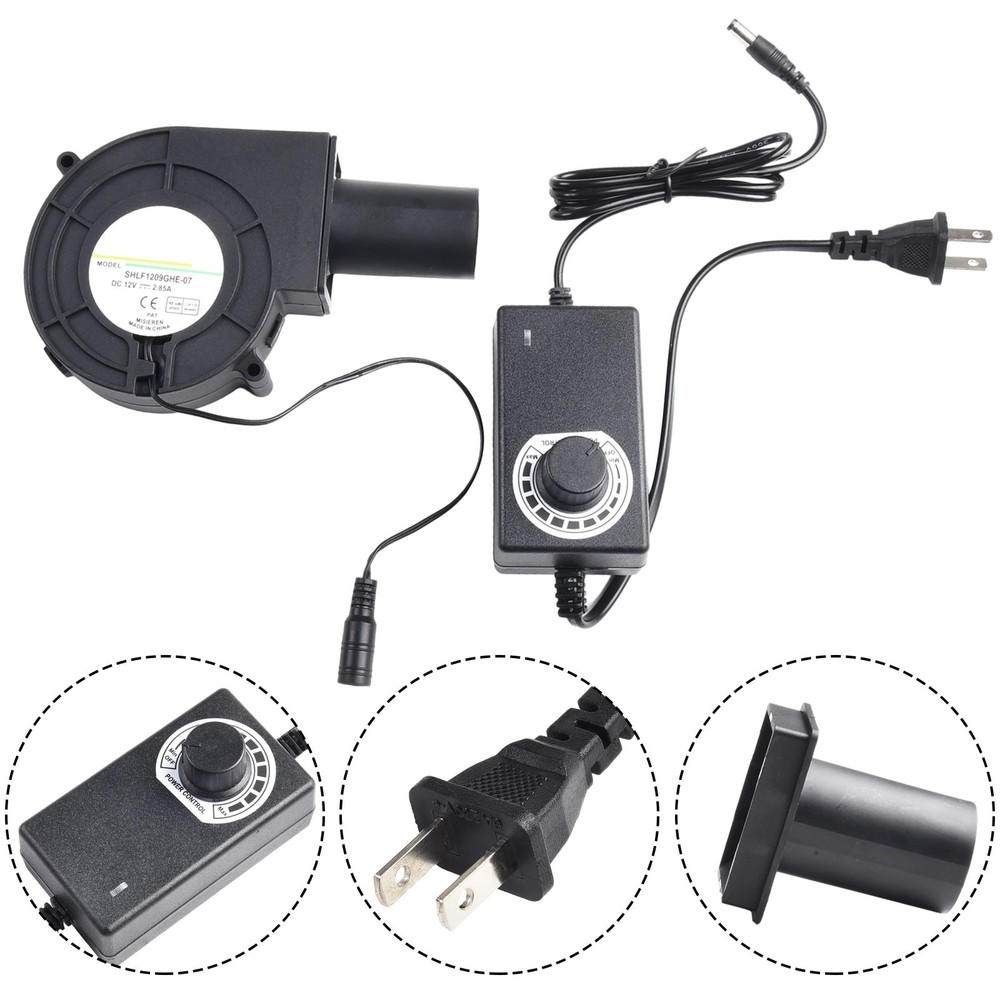 Powerful Airflow for Charcoal Grills 9733 DC Blower with Speed Controller