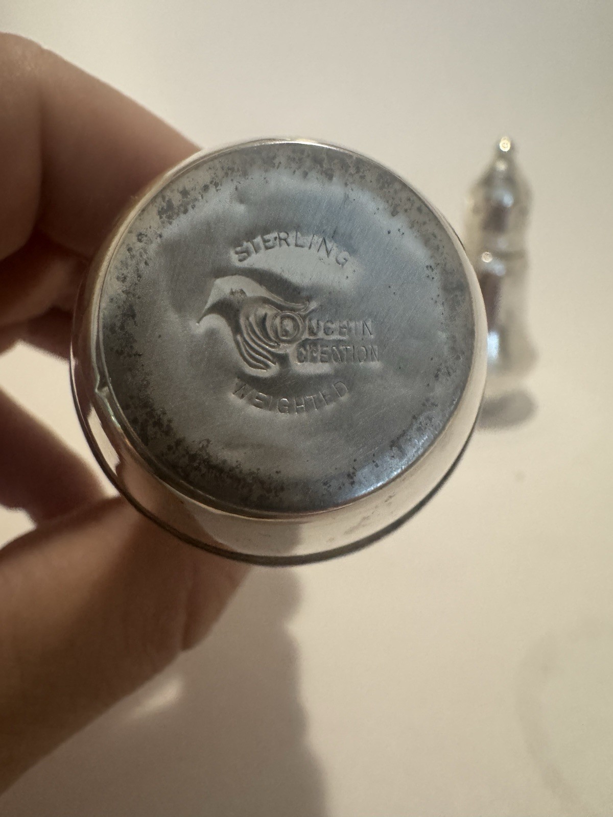 Vintage Duchin Creations Weighted Sterling Silver Salt & Pepper Shakers