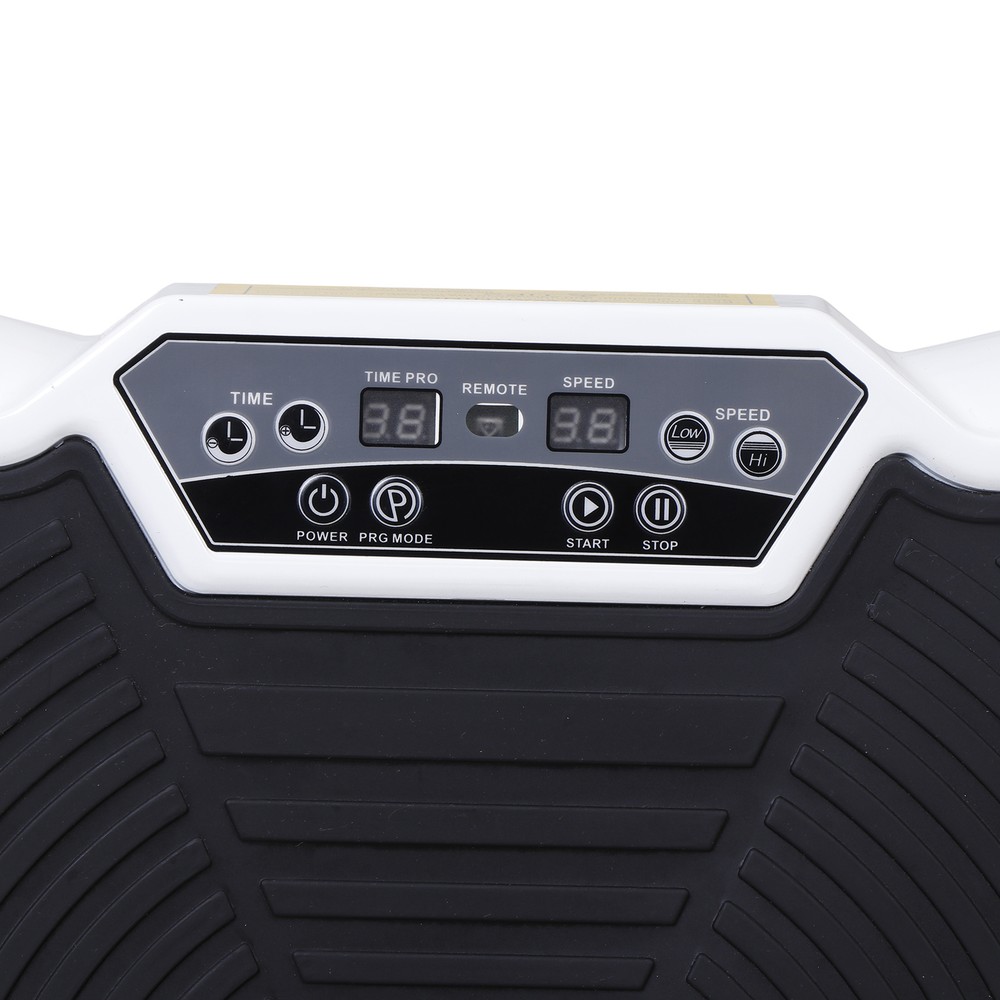Whole Body Vibration Platform Exercise Machine White Vibration Plate with Remote