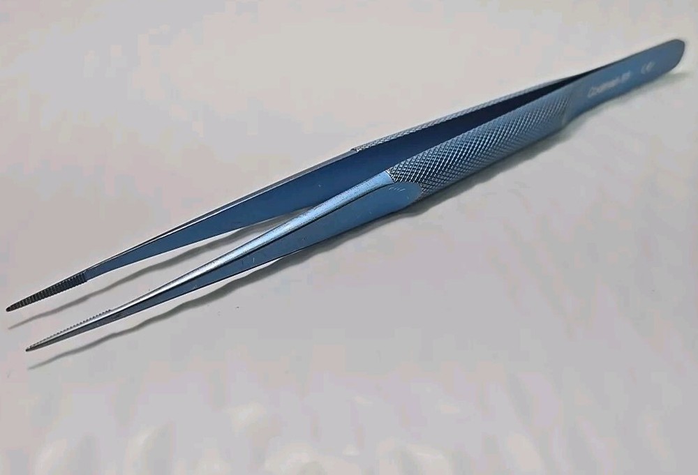 Codman 80-1732 Surgical Titanium Rohoton Dressing Forceps 7" Serrated