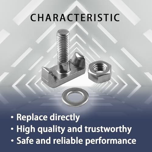 Car Battery Terminal Bolt, 2PCS Auto Cable Extender T-Bolt Nuts Replacement