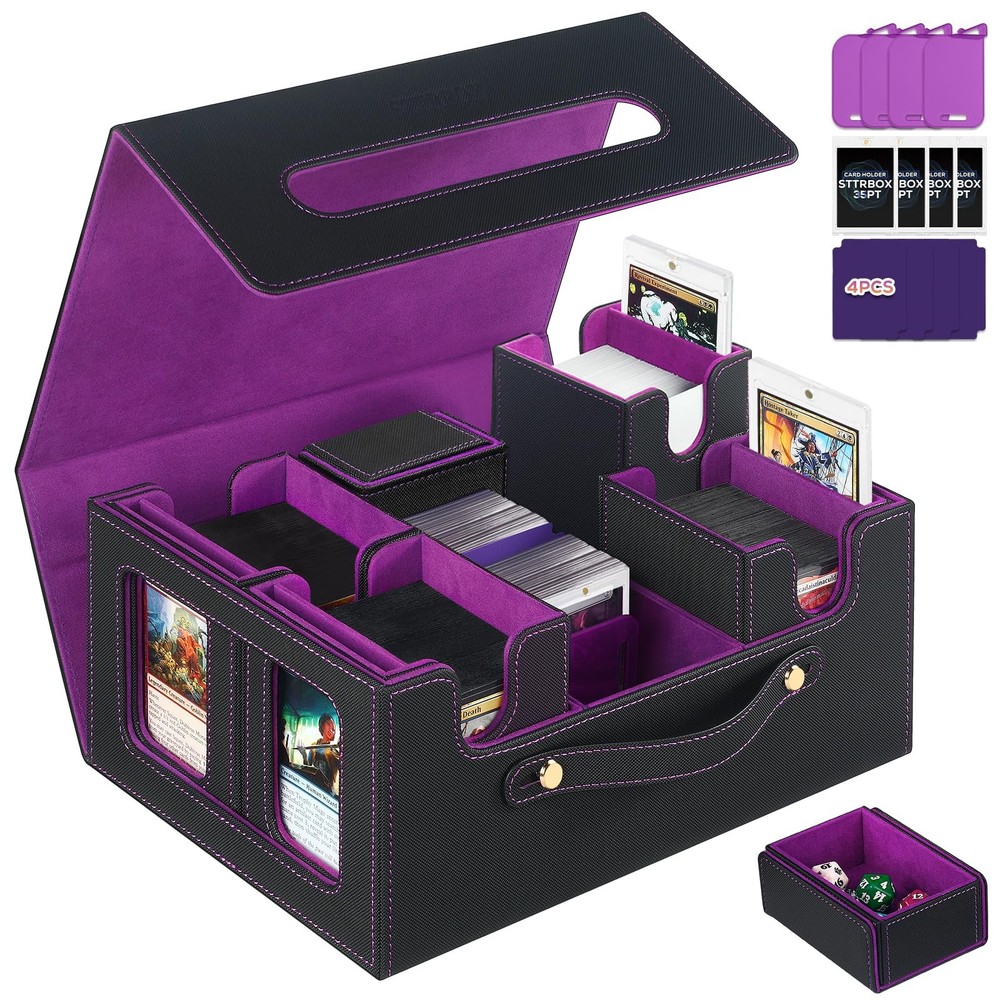 Trading Card Storage Box for MTG, MTG commander deck box，Multi-purpose Deck C...