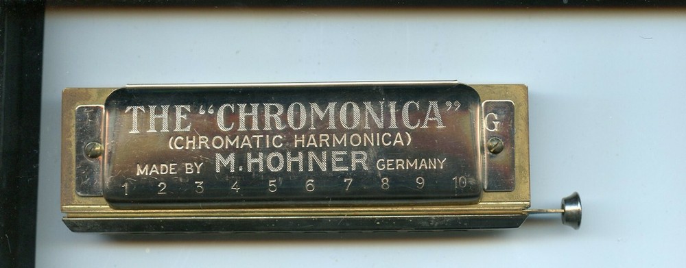 1930's Hohner Chromonica Harmonica With Echo Elite Box