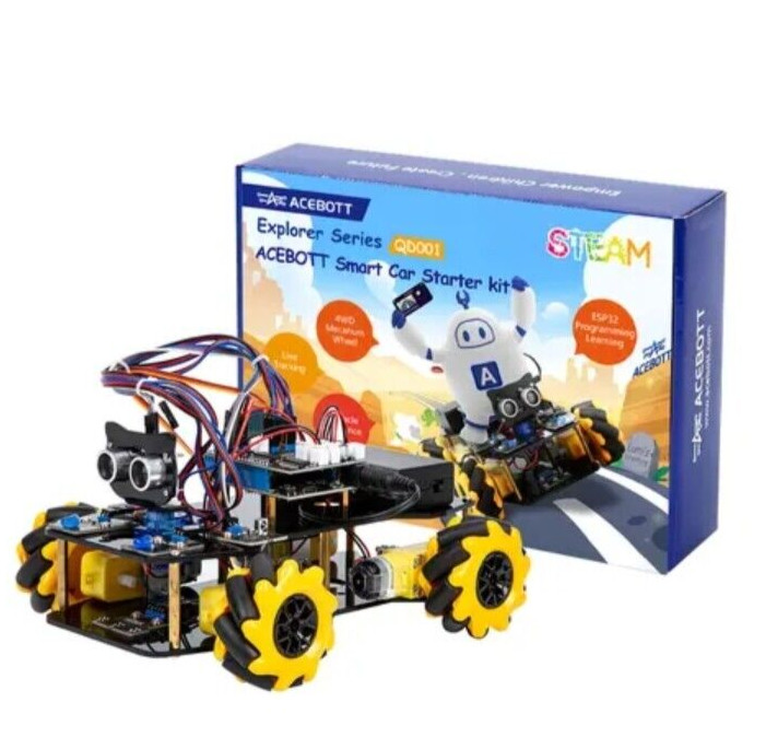 Robot Smart Car DIY Kit - 4WD Programmable Robot - Educational Toy - ACEBOTT