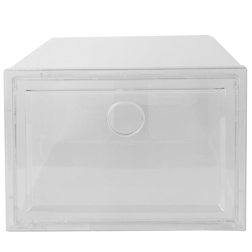 Clear Plastic Shoe Storage ,1Pc Dustproof Easy to Clean Stackable Shoe Organi...