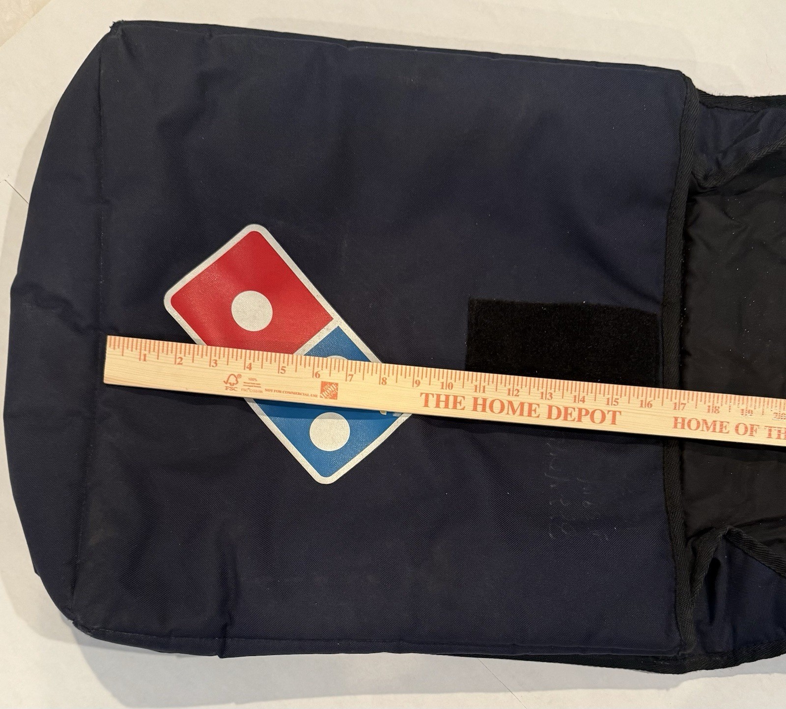 Domino's Pizza Food Delivery bag Insulated, Thermal, Original 18”x17”x 7” Blue