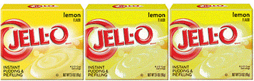 Jell-O Lemon Instant Pudding Dessert Mix 3 Pack