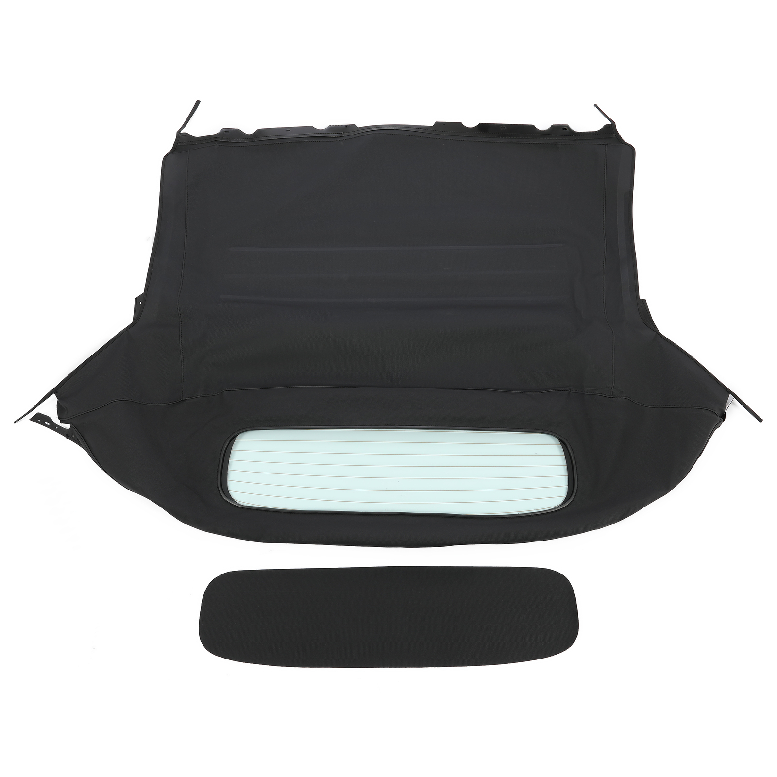 KOJEM For Nissan 350Z 2003-2009 Black Convertible Soft Top &Heated Glass Window