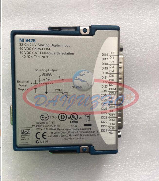 Used One National Instruments NI 9425 cDAQ High Voltage Analog Input Module
