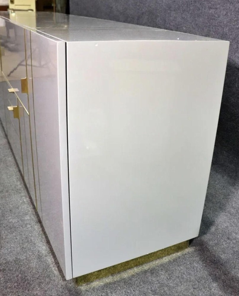 Modern Geometric Lacquered Sideboard
