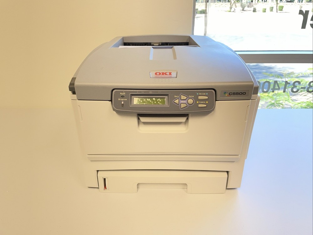 Oki C5500 N33171A Networkable Duplex Monochrome Laser Printer w/ Toner 41K PC