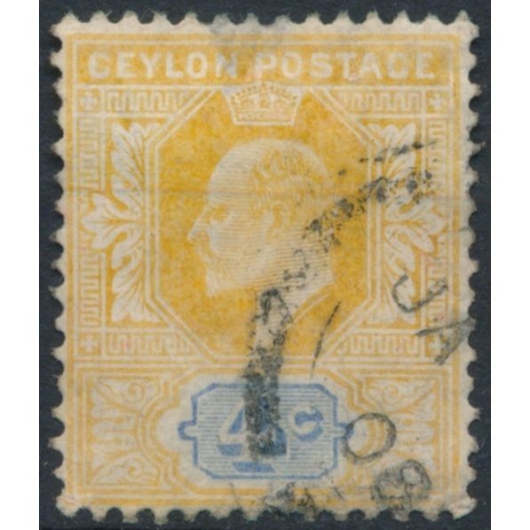 KEVII: 4c - Ceylon 1904 - FH - SG 279