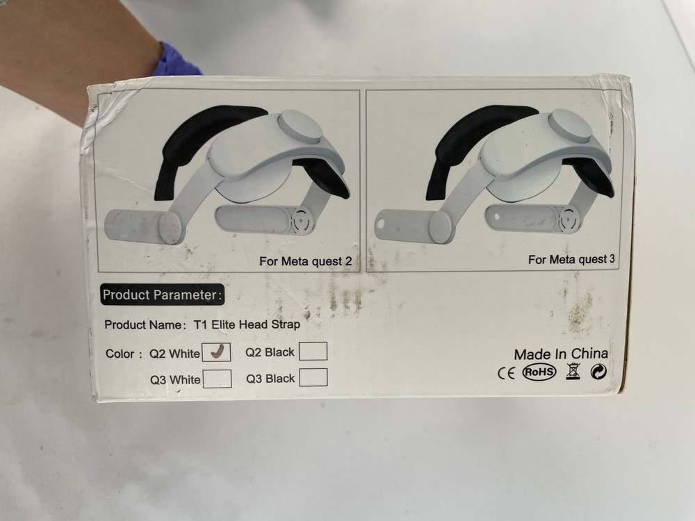 T1 Elite Head Strap for Meta Quest VR Headset Q2 White