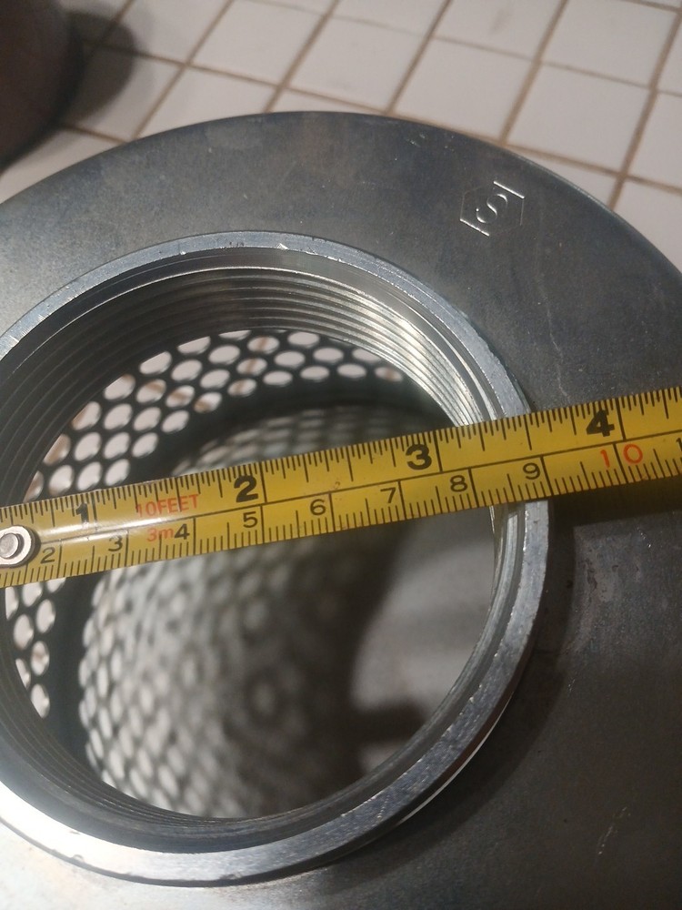 NOS Universal 3.4" Round Hole Trash Pump Strainer