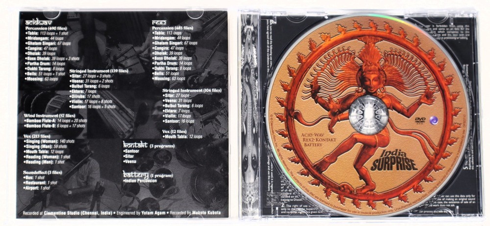 Discovery Firm India Suprise Sample Library/Sound Library/Sampling CD 2000s
