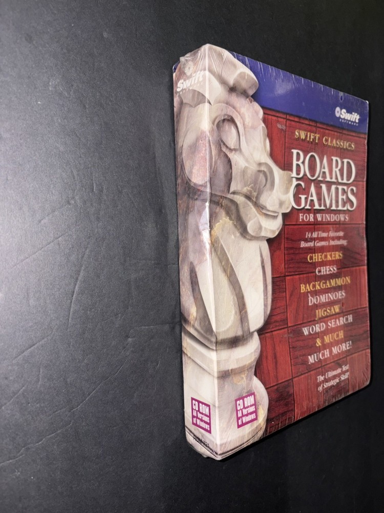 Swift Classics Board Games CD Rom - NEW For Windows