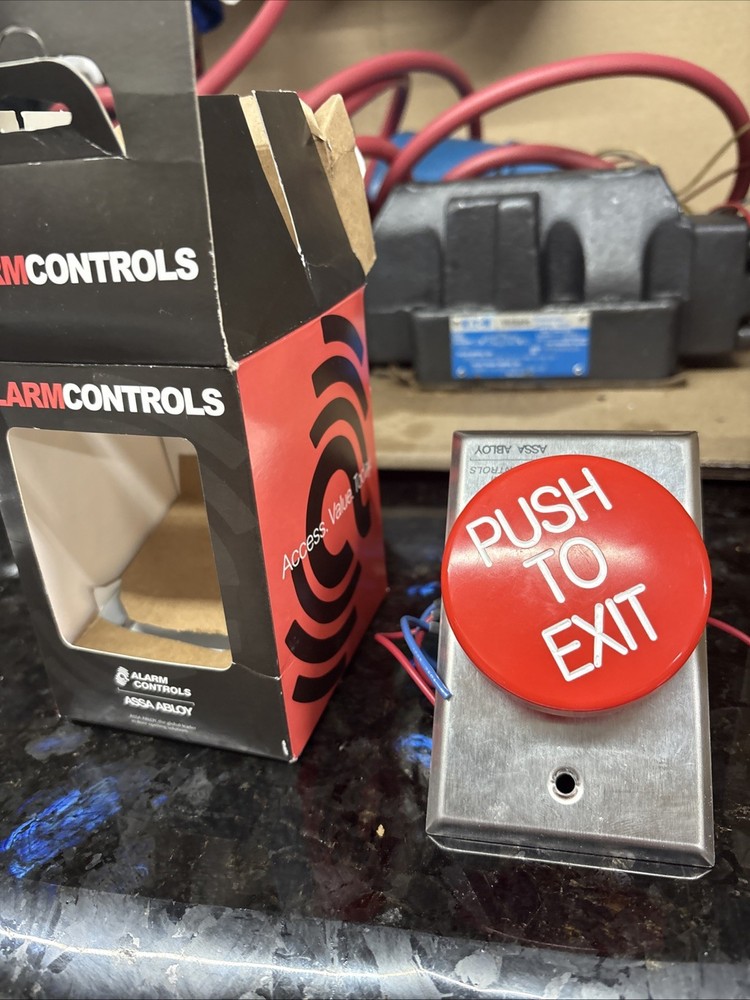 Alarm Controls TS-60 Exit Push Button - Fair Condition
