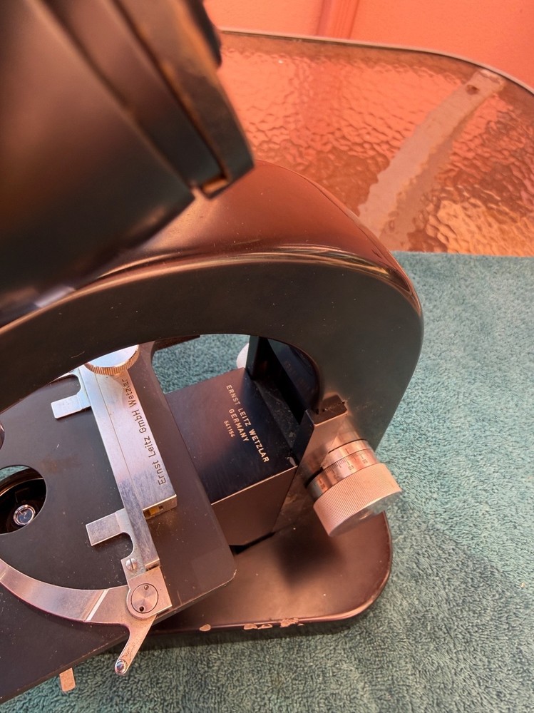 E Leitz Wetzlar Vintage Binocular Microscope - Four Objectives - Germany
