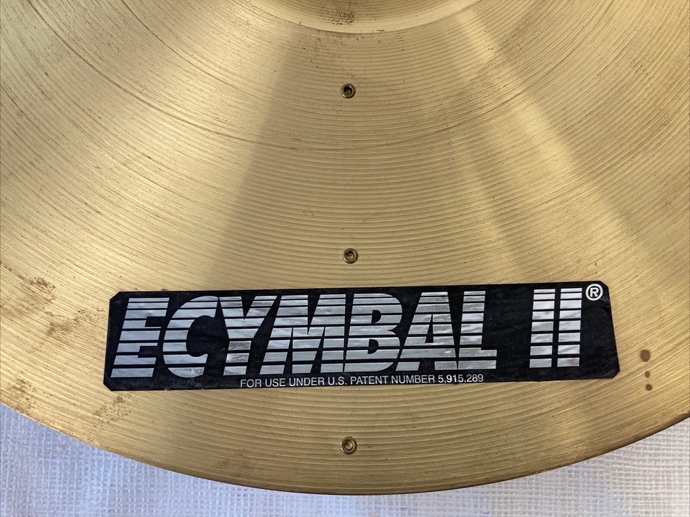 Hart Dynamics 16” Brass ECymbal II + Rack Arm Mount + Cable Tested Works EUC