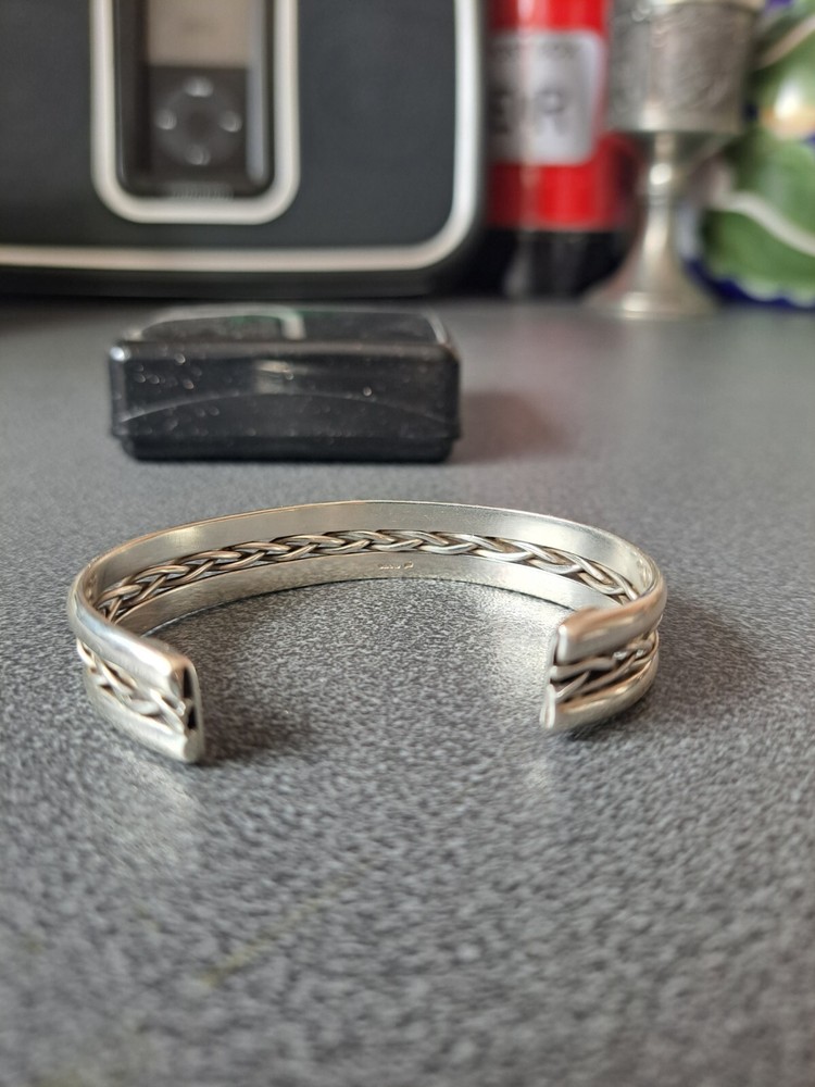 925 sterling silver bangle bracelet used