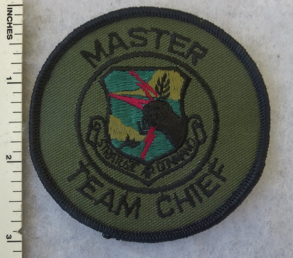 SAC MASTER TEAM CHIEF PATCH US AIR FORCE STRATEGIC AIR COMMAND Subdued ORIGINAL