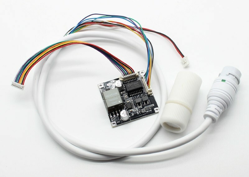 CCTV POE module Input 48V PCB board output DC12V with POE cable for ip camera