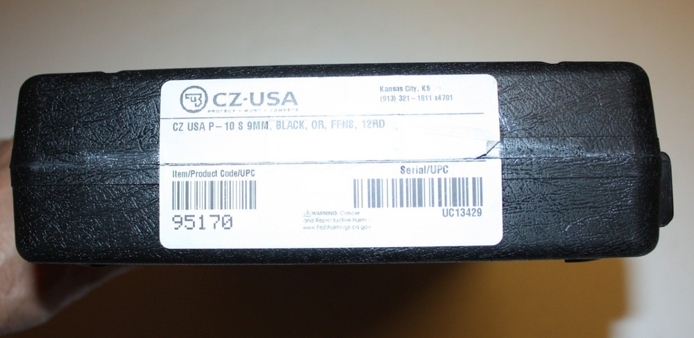 CZ Model P-10 Factory Storage Case