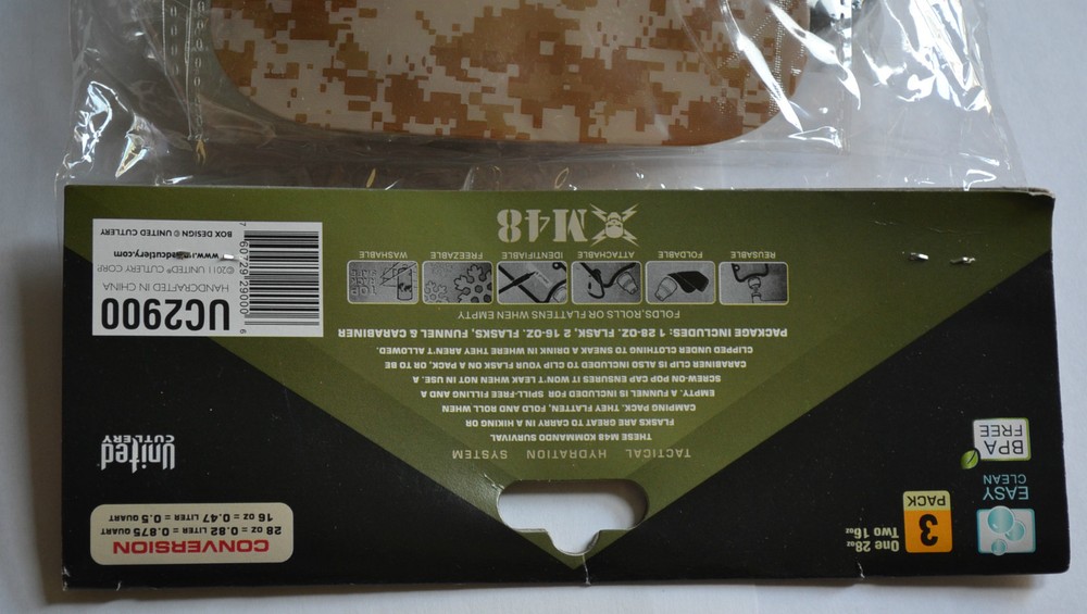 M48 Kommando Disposable Flask Set 3-Pack With Funnel