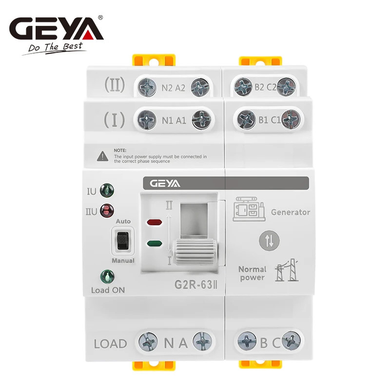 G2R Automatic Transfer Switch Din Rail ATS Dual Power Electrical Selector S